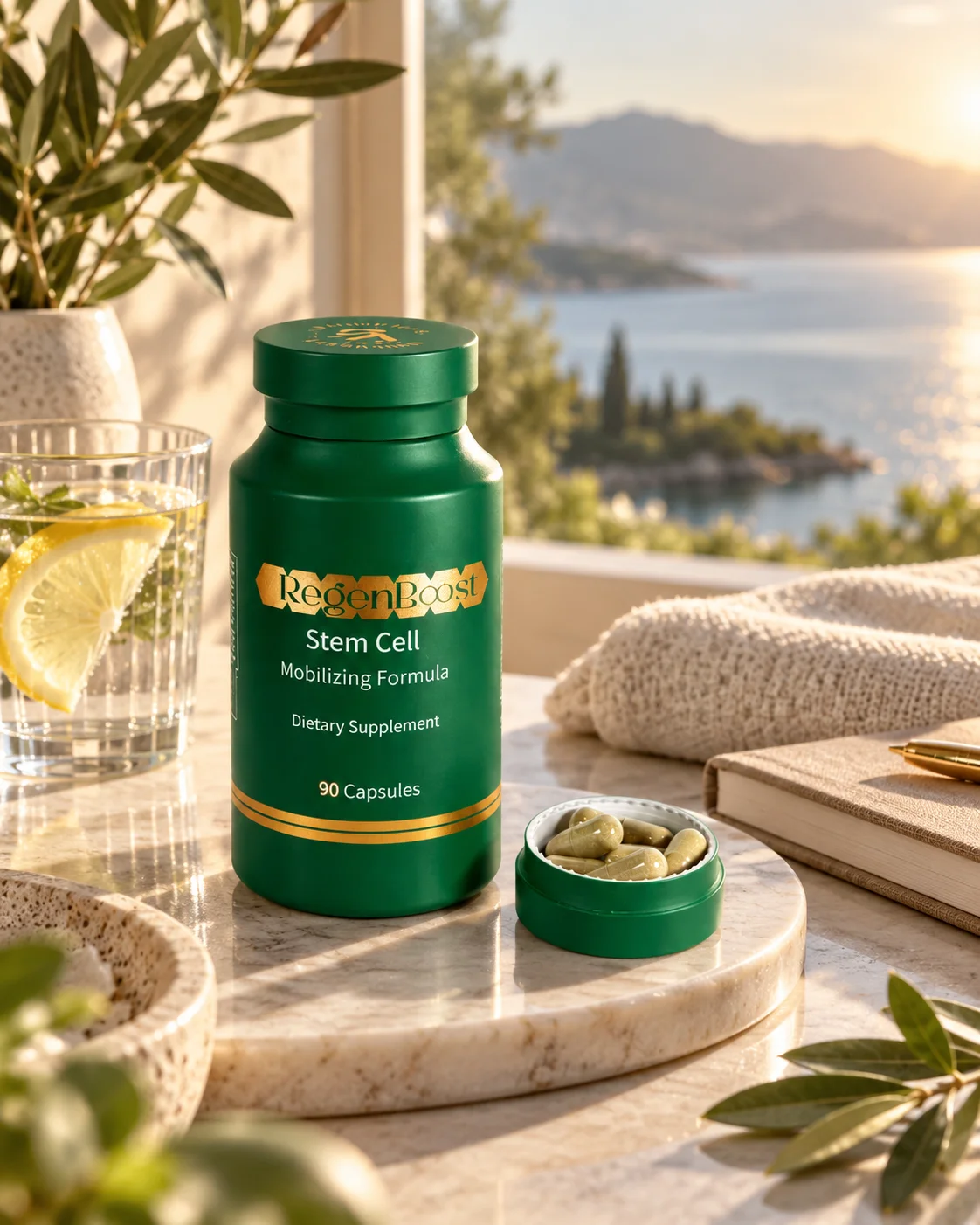 RegenBoost Stem Cell Mobilizing Formula en una rutina diaria de bienestar