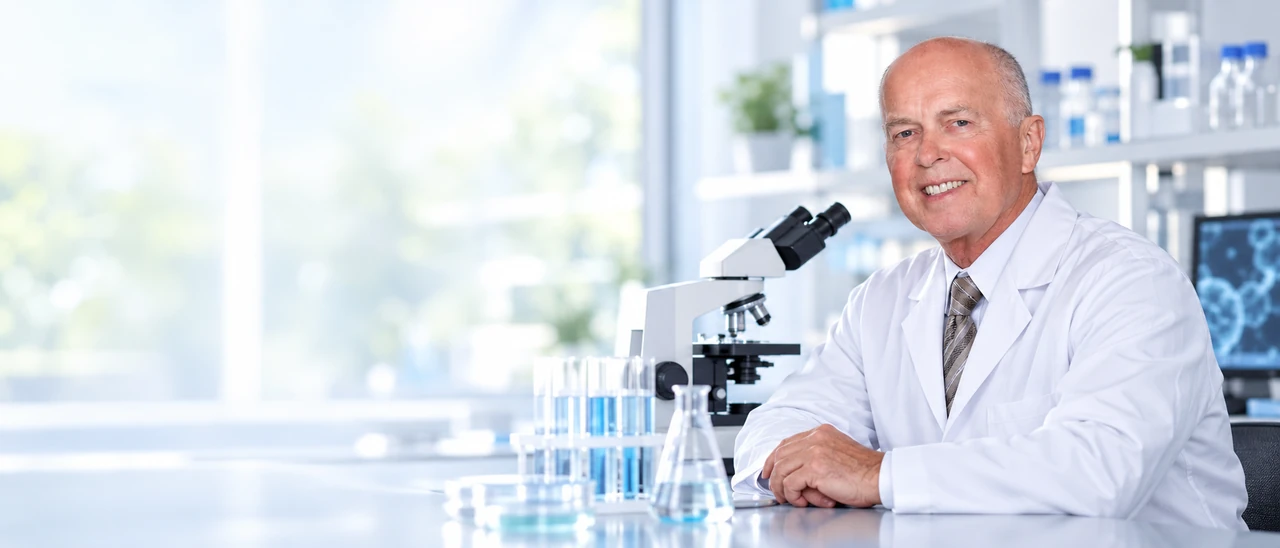 Escena de investigación de laboratorio.