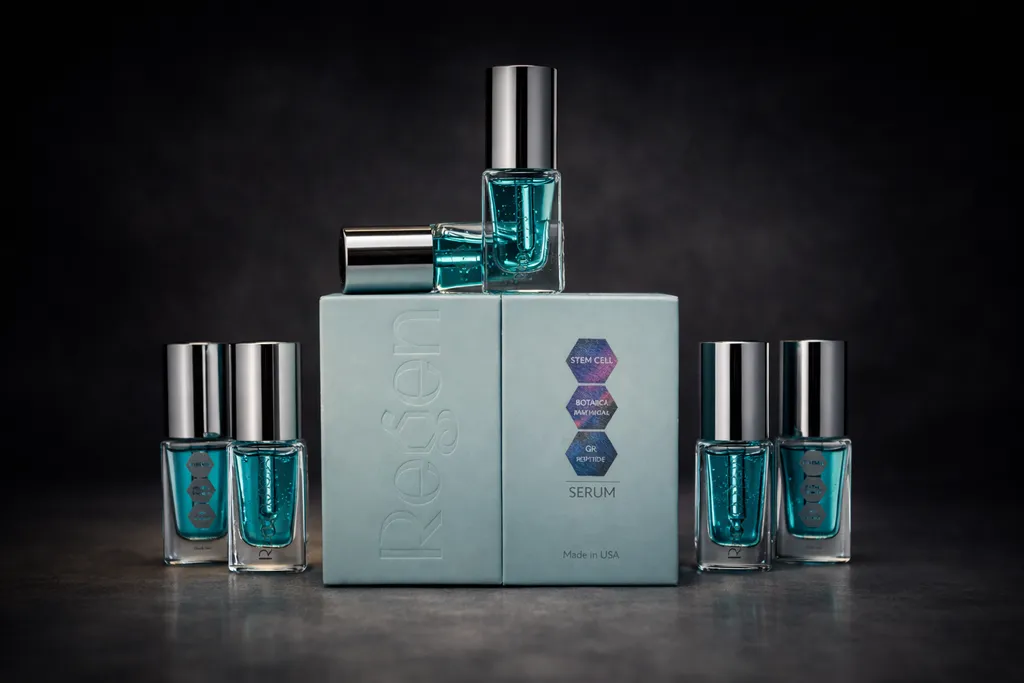 RegenBoost six serum vials with two gift boxes