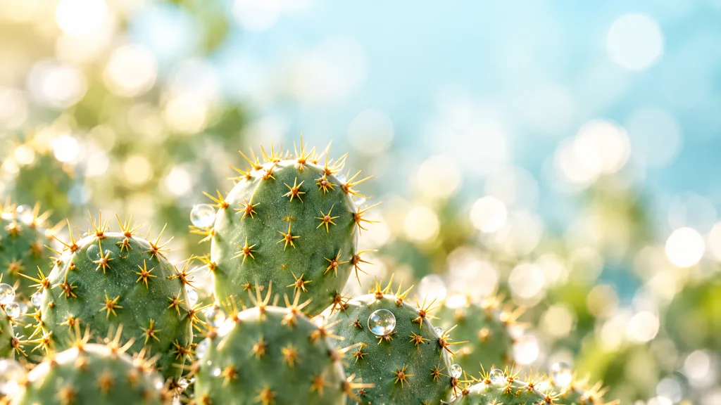 Cactus plant scene